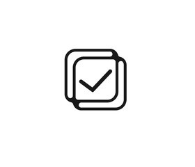 tick mark icon, checklist icon, approve sign 