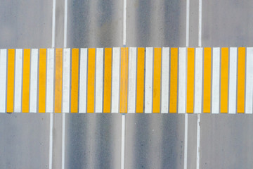 Crosswalk. View from above.