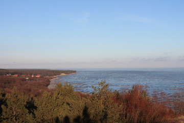 winter views of the Baltic coast gulf