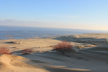 winter views of the Baltic coast gulf