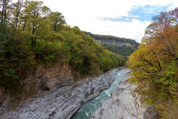 Mountain rivers are a source of clean water.