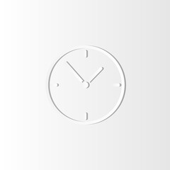 Clock icon in trendy style. Simple modern design illustration.