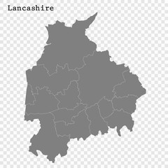 High Quality map is a county of England