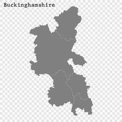 Fototapeta premium High Quality map is a county of England
