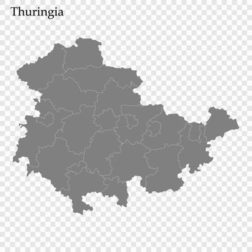 High Quality map is a state of Germany