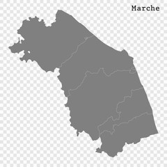 High Quality map is a state of Italy