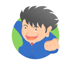 やる気のあるサラリーマンのアイコン