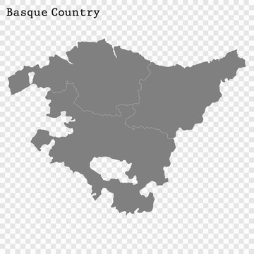 High Quality map is a state of Spain