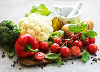 Fresh summer vegetables