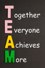 Fototapeta premium TEAM Concept