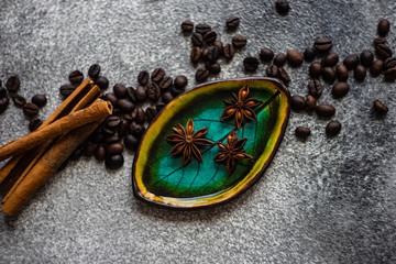 Coffee beans concept
