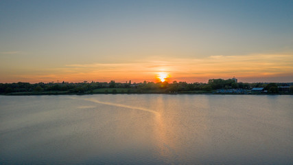 Sunset at Bartley Reservoir, United Kingdom, Birmingham