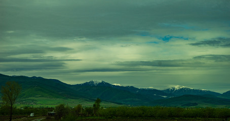 Fototapeta premium Georgian Caucasus landscape