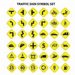 Traffic Sign symbol modern template vector 