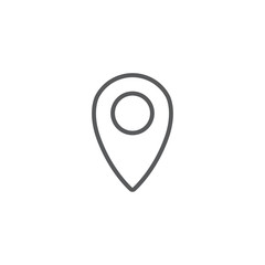 map pin vector icon concept, isolated on white background