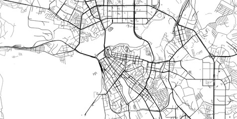 Fototapeta na wymiar Urban vector city map of Kazen, Russia