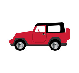Fototapeta na wymiar jeep car isolated on white background