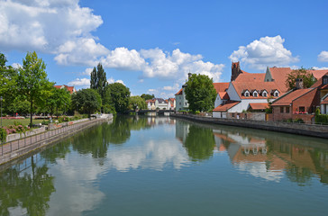 Naklejka na ściany i meble An der Isar in Landshut