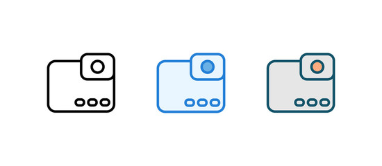 Camera icon - Modern camera sign vector - Illustration