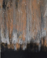 Copper Rain Fluid Art