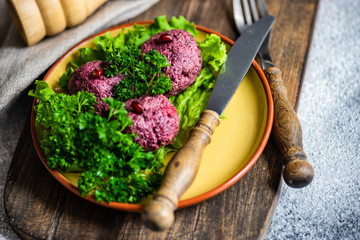 Traditional georgian dish phali