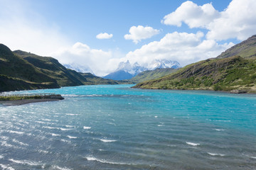 Torres del Paine National Park landscape, Chile