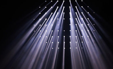 light rays in the dark, human shadow in the dark
