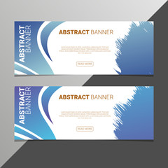 Set of banner templates. Bright modern abstract design. Can be used in website, magazine or advertising. White and gray background.