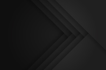 Modern Black abstract design geometric background, paper style