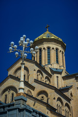 Fototapeta premium Sameba cathedral in Tbilisi, Georgia
