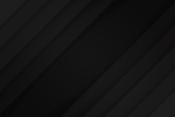 Obraz premium Modern Black abstract design geometric background, paper style