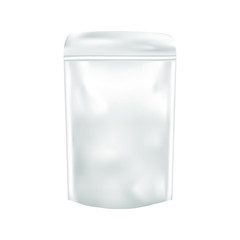 EPS 10 vector. Realistic mockup foil food bag. Gradient mesh.