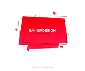 Abstract geometric banner. Liquid shapes background elements. Templates for banner, brochure, book cover, booklet, application, web design. Vector illustration.