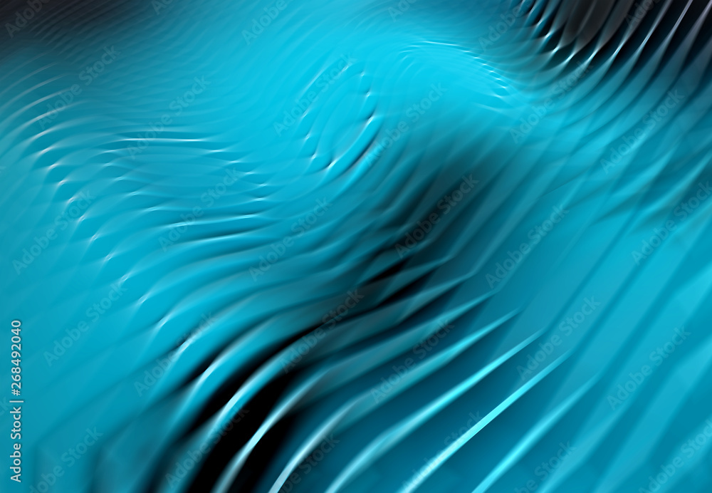 Aufkleber Blue abstract wavy background with blurred motion effect