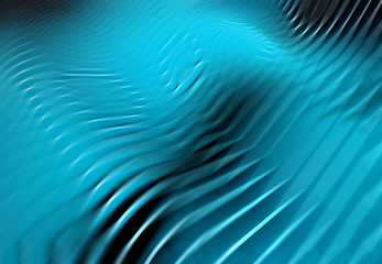 Blue abstract wavy background with blurred motion effect