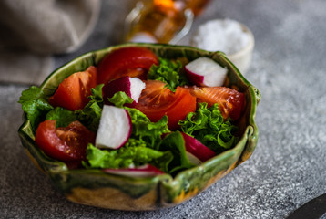 Organic food concept
