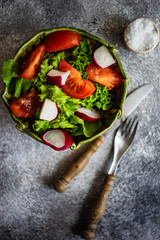 Organic food concept