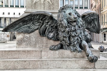 Lion monument venice Italy