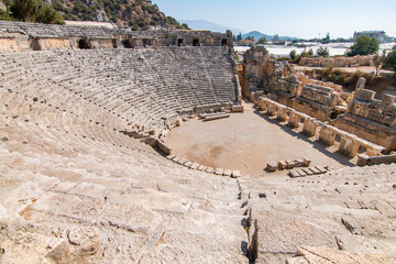Ancient Greco-Roman amphitheatre of Myra, Demre, Turkey 