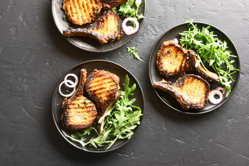 Fried pork steaks