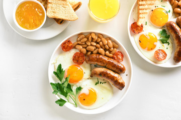 Breakfast on plate