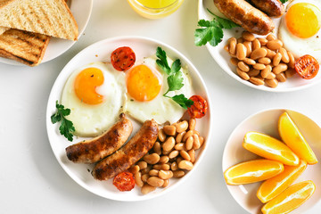 Breakfast on plate