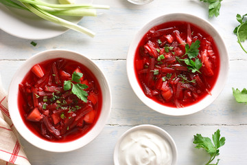  Beetroot soup, borscht