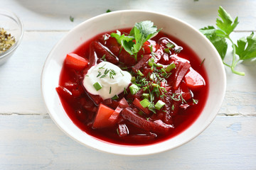  Beetroot soup, borscht