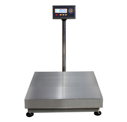 scales for weighing heavy objects and goods, isolated on white background