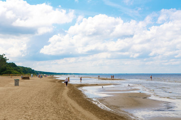 The beach in Jurmala, Latvia, Baltic sea