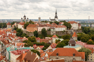 View of the old town. Tallinn, Estonia