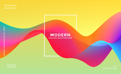 colorful wavy fluid vibrant background