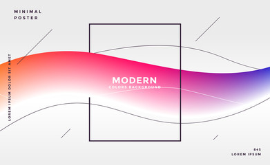 modern background with colorful wavy shape