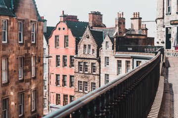 Fototapeta na wymiar Edinburgh 2019 - View on Victoria Street